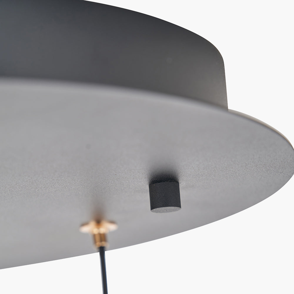 Astarion Matt Black & Gold Multi Drop LED Pendant Light